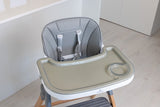 The MOOSE Frankie Foldable HighChair (Grey) with FREE Silicone Feeding Set