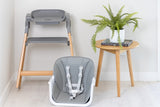 The MOOSE Frankie Foldable HighChair (Grey) with FREE Silicone Feeding Set