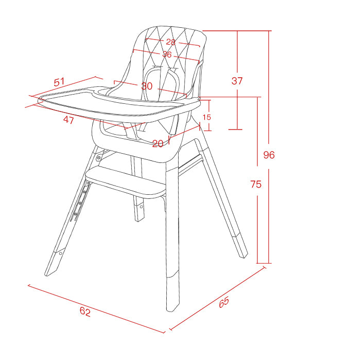 The MOOSE TED Highchair & Stool